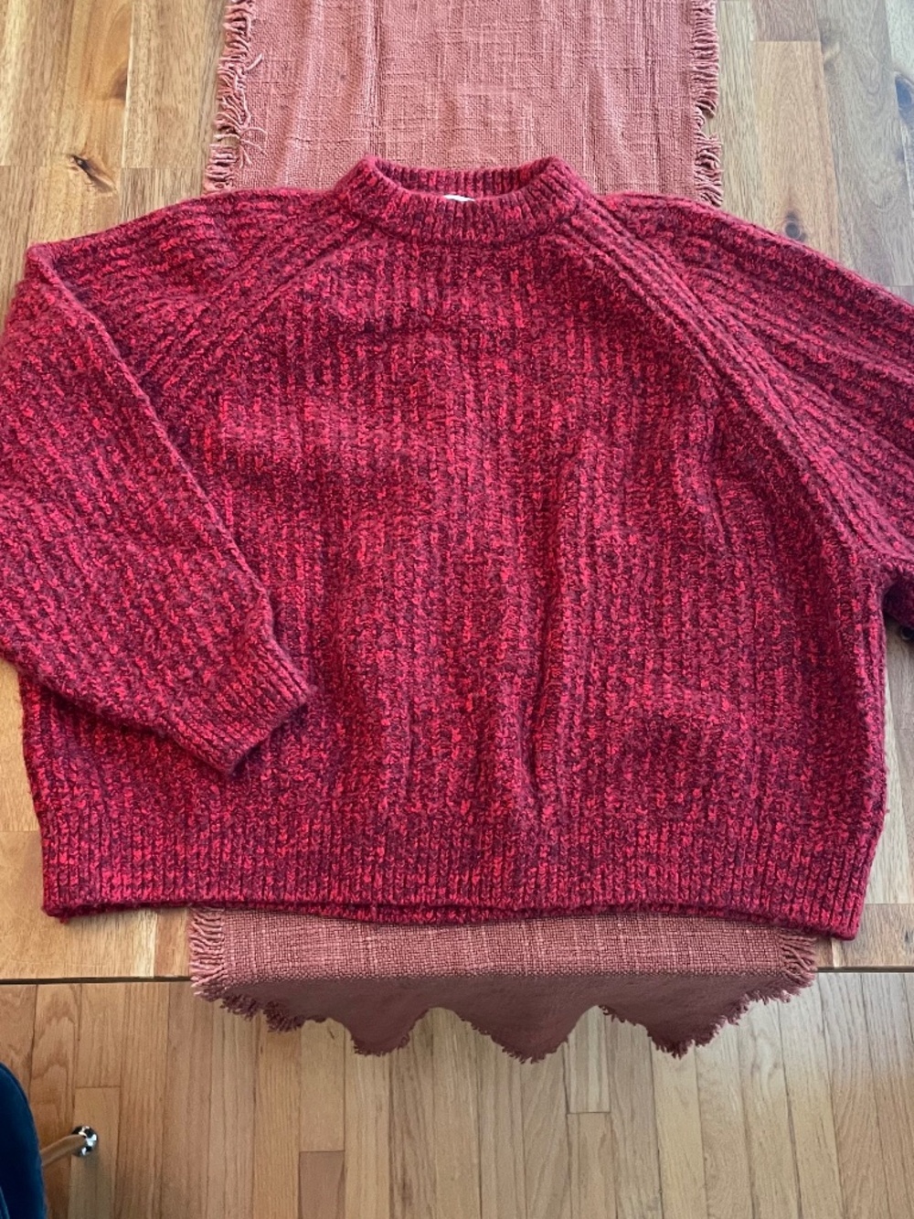Madewell Ribbed Cotton-Blend Sweater Size Large